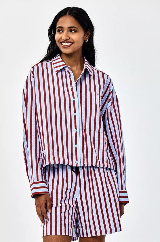 Blouses lange mouw blauw CKS