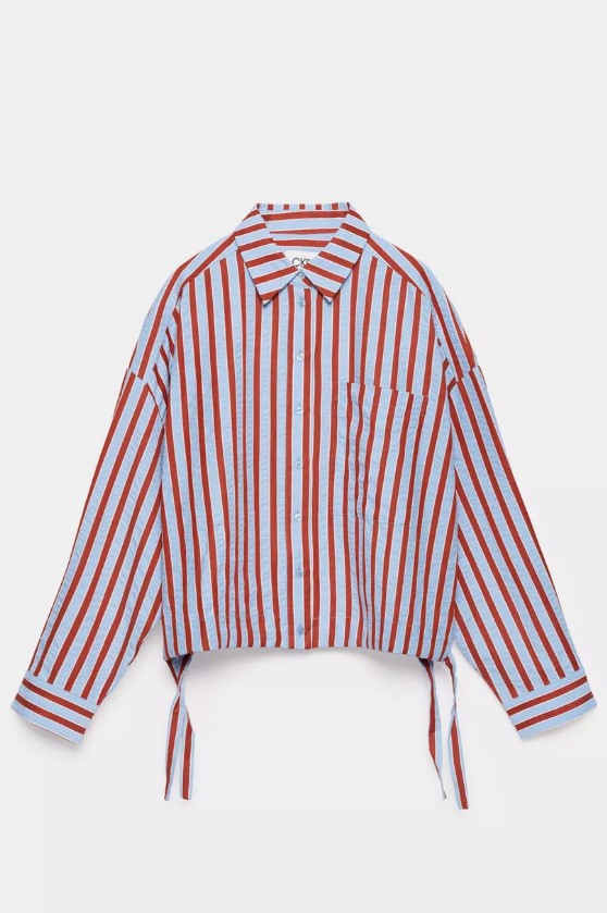 Blouses lange mouw blauw CKS