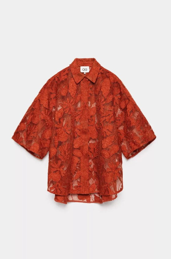Blouses lange mouw rood CKS