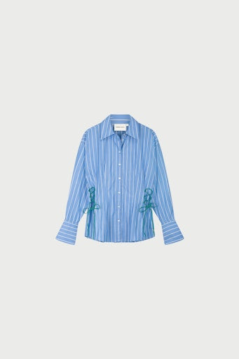 Blouses lange mouw blauw Fabienne Chapot