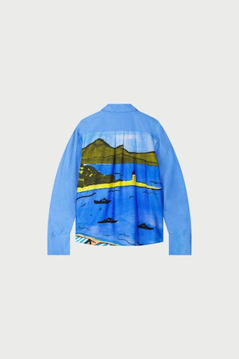Blouses lange mouw blauw Fabienne Chapot