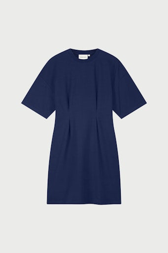 Jurken korte mouw navy Fabienne Chapot
