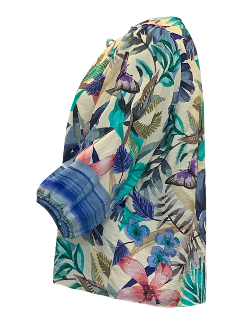 Blouses lange mouw blauw VPX