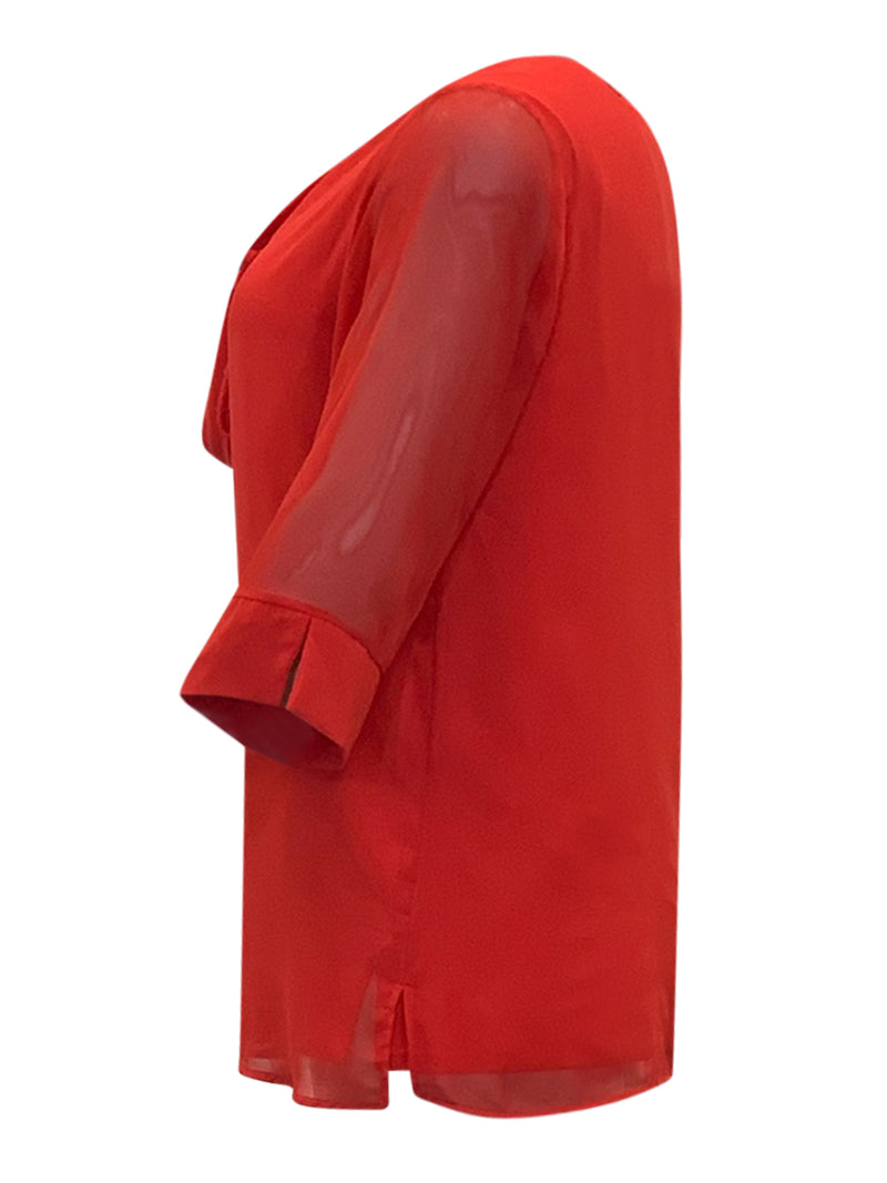 Blouses lange mouw rood VPX