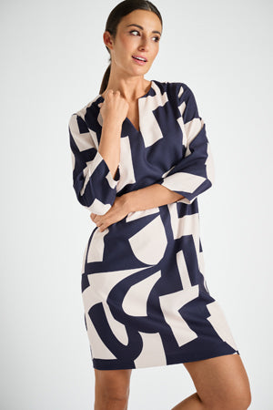 Jurken lange mouw beige Marie Méro