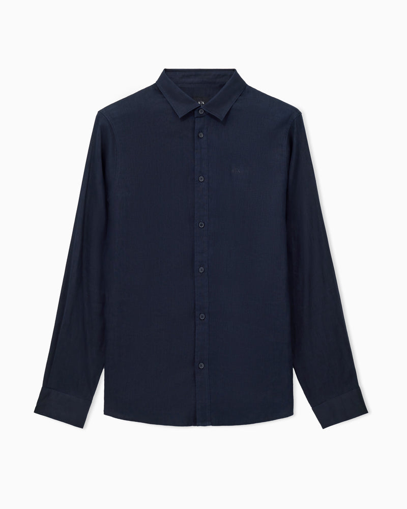 Hemden lange mouw navy Armani Exchange