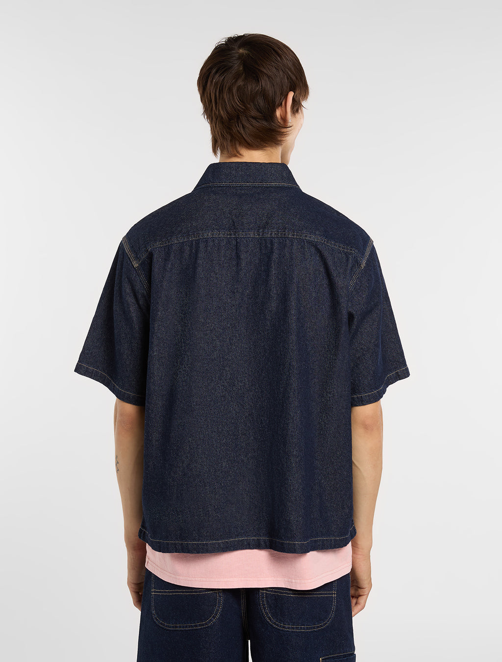 Hemden korte mouw blauw Dickies