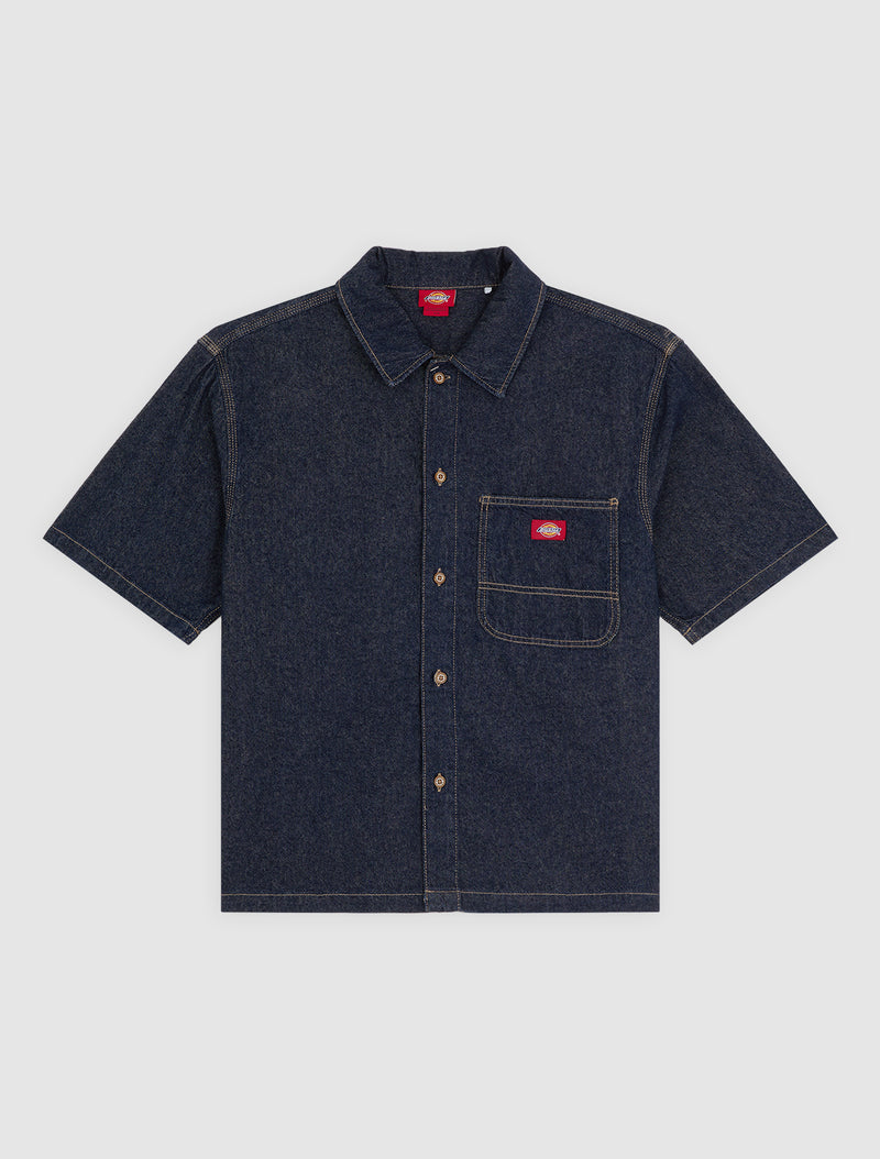 Hemden korte mouw blauw Dickies