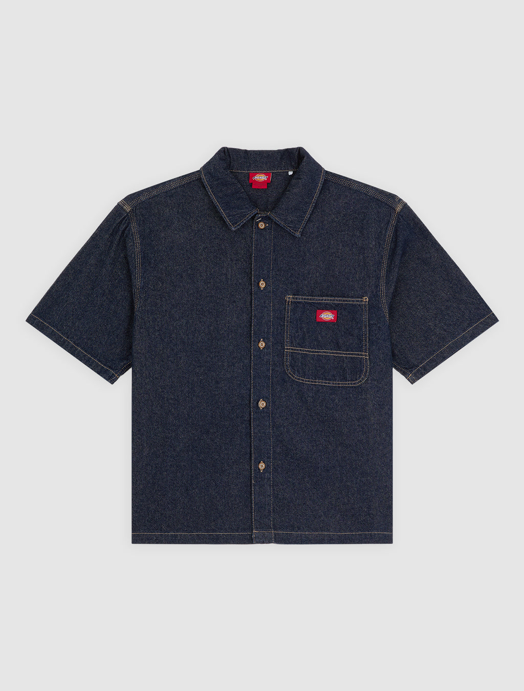 Hemden korte mouw blauw Dickies