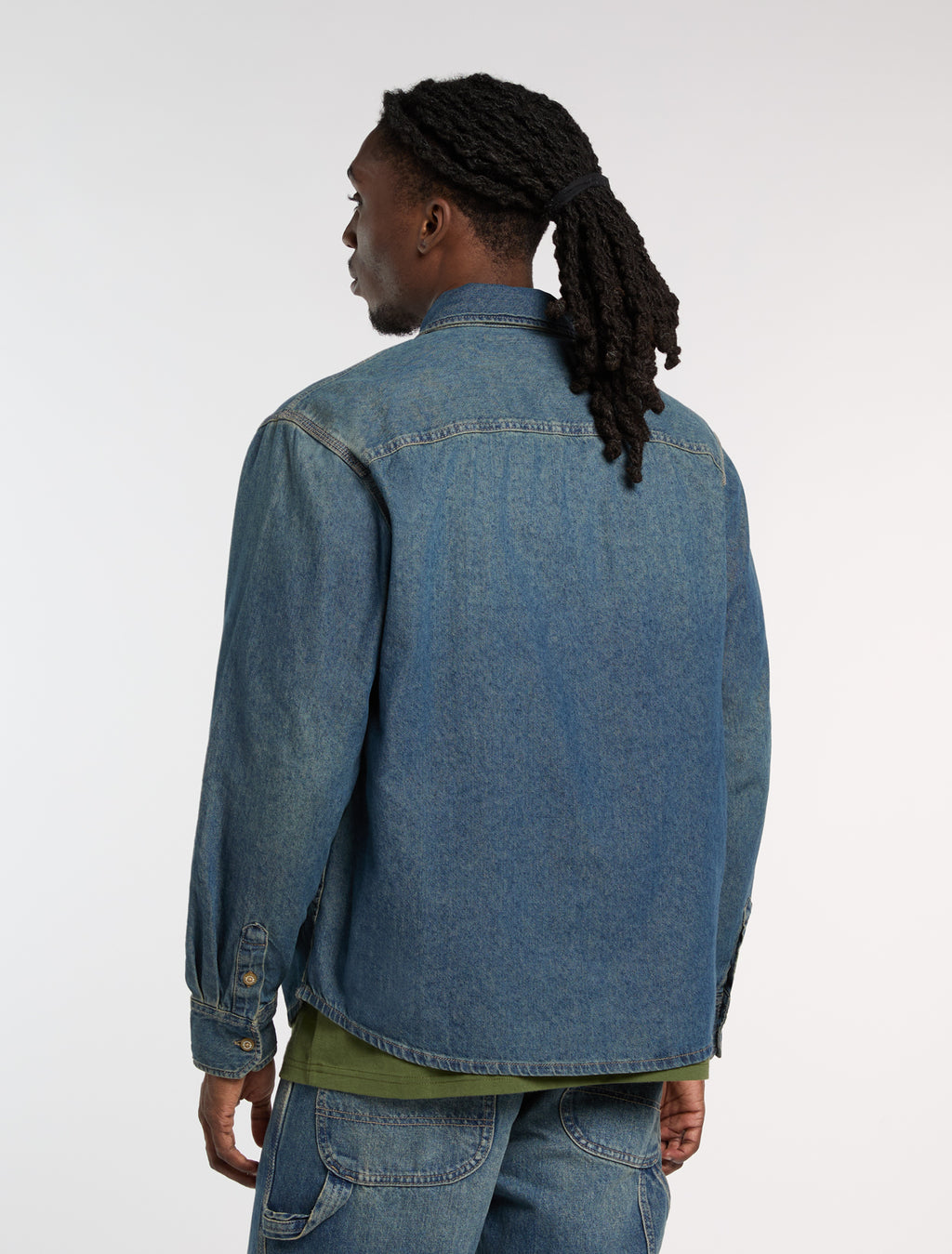Hemden lange mouw groen Dickies