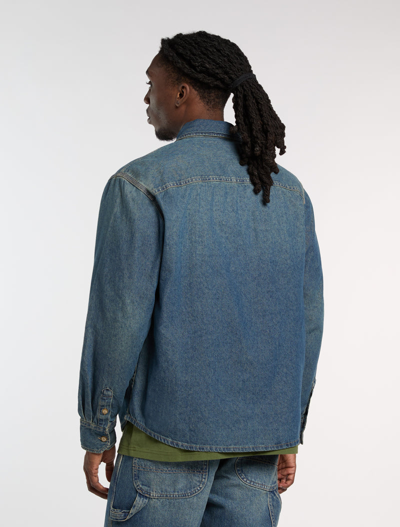 Hemden lange mouw groen Dickies