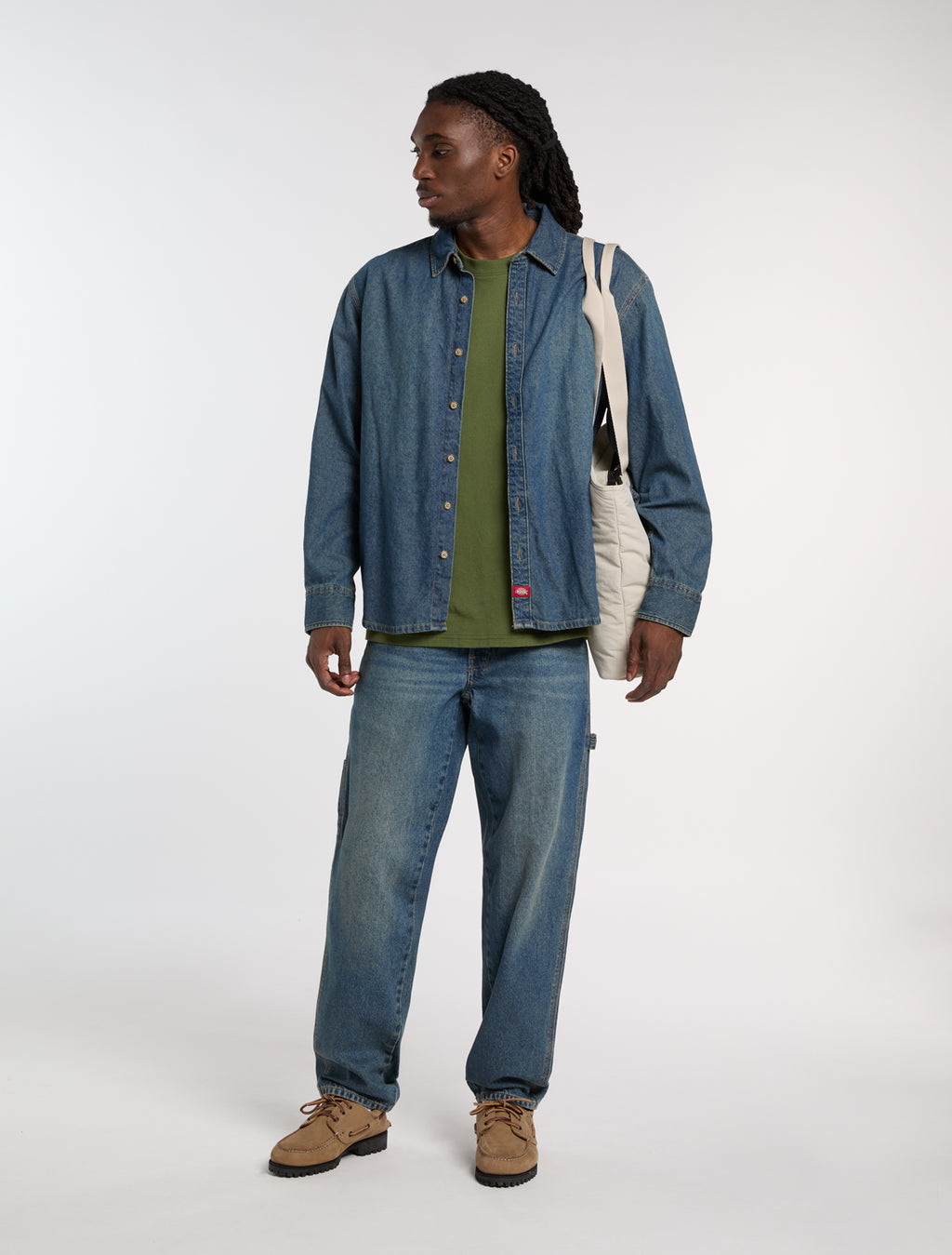 Hemden lange mouw groen Dickies