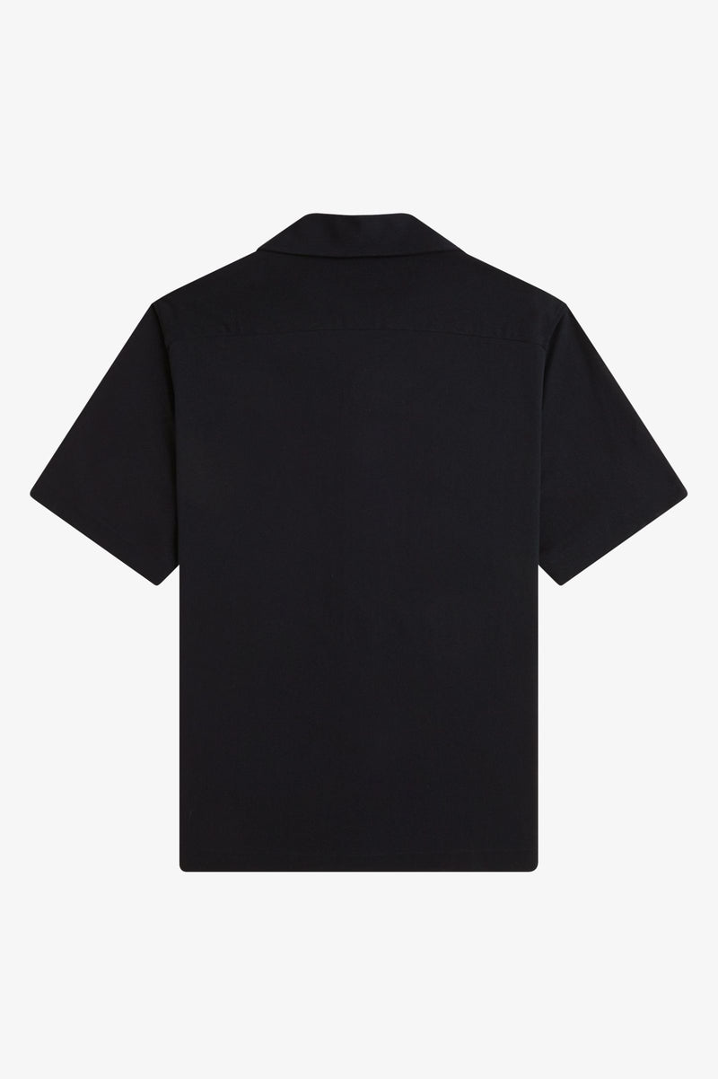 Hemden korte mouw zwart Fred Perry