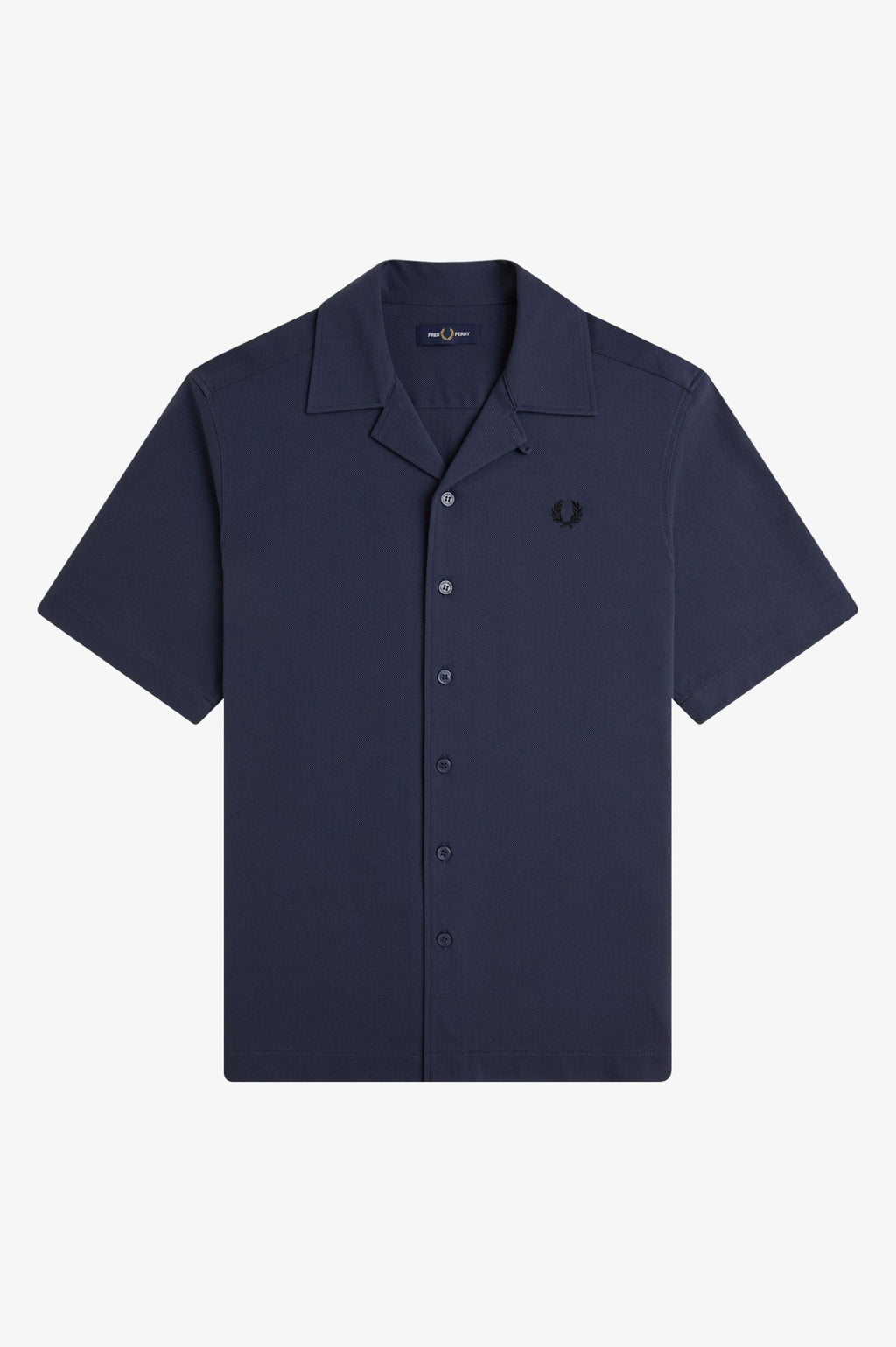 Hemden lange mouw navy Fred Perry