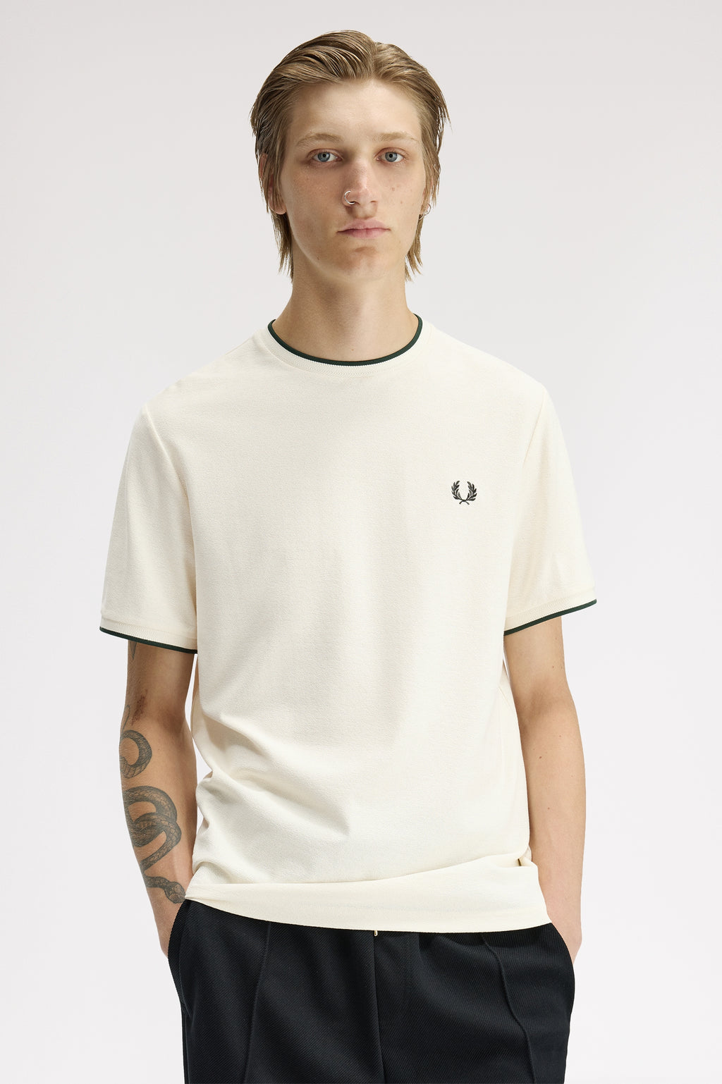T-shirts korte mouw beige Fred Perry