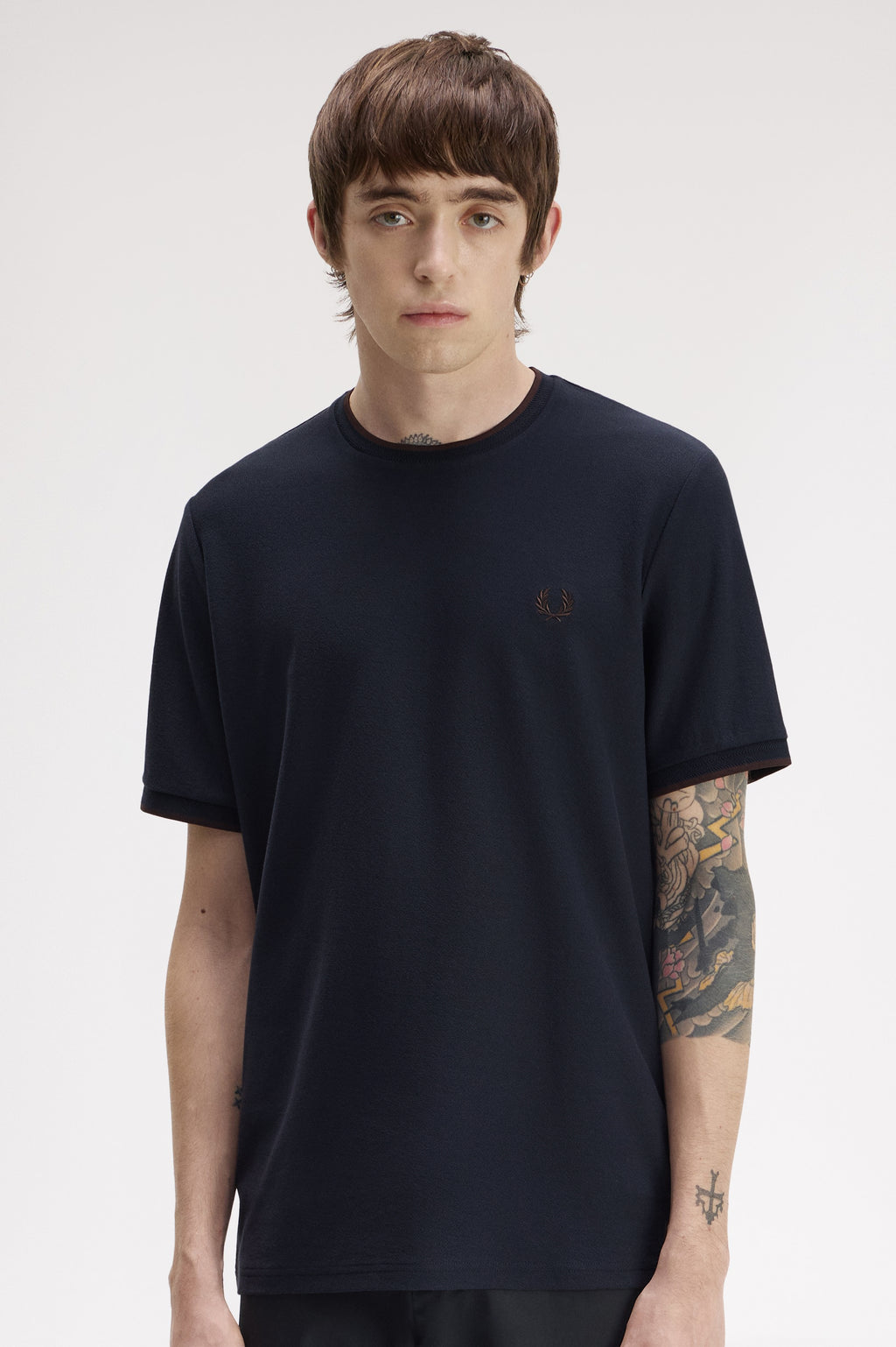 T-shirts korte mouw navy Fred Perry