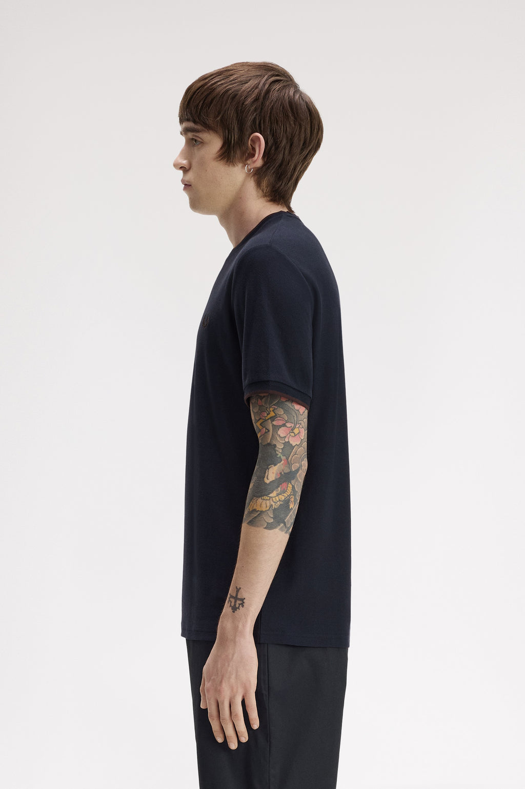 T-shirts korte mouw navy Fred Perry