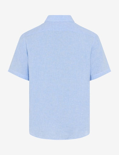 Hemden korte mouw blauw BRAX