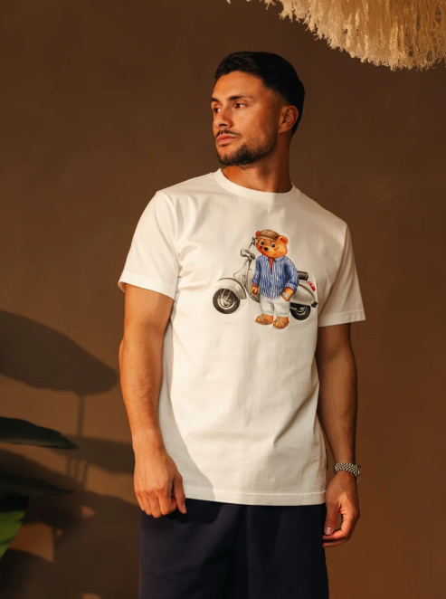 T-shirts korte mouw wit Baron Filou