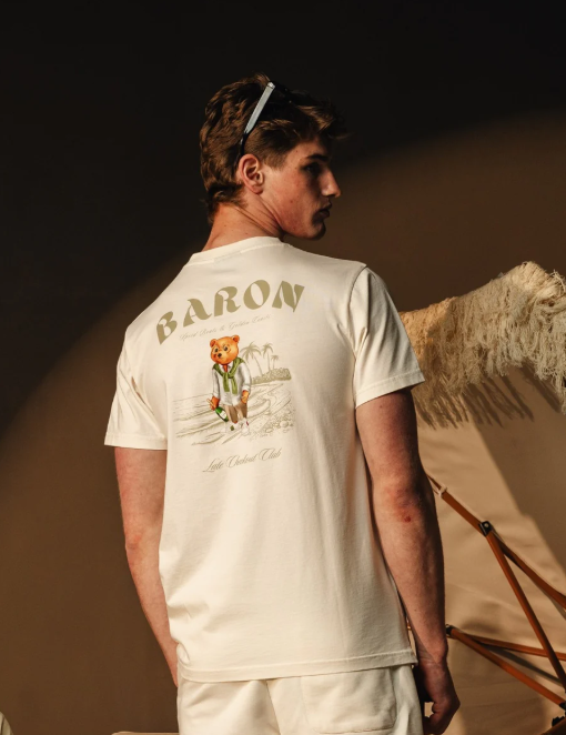 T-shirts korte mouw wit Baron Filou