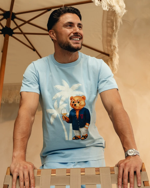 T-shirts korte mouw blauw Baron Filou