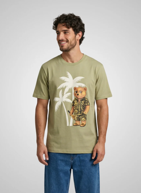T-shirts korte mouw groen Baron Filou