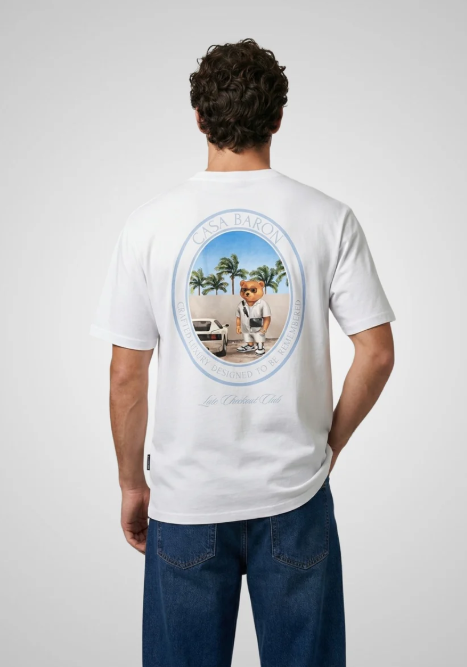 T-shirts korte mouw wit Baron Filou