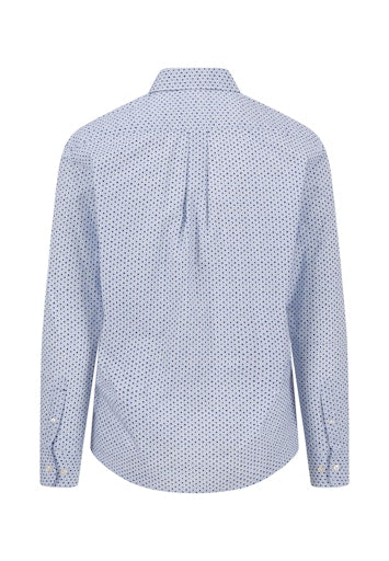 Hemden lange mouw navy Fynch-Hatton