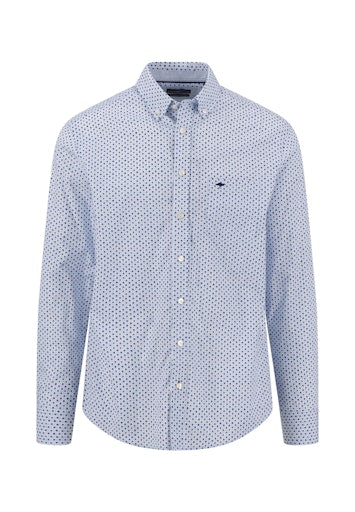 Hemden lange mouw navy Fynch-Hatton