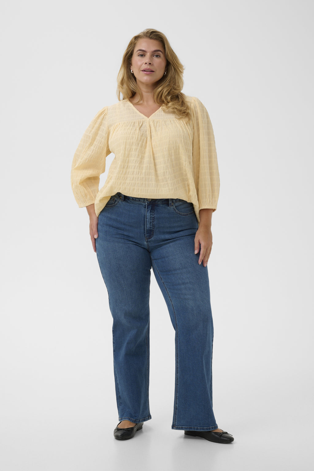 Jeans blauw Kaffe curve