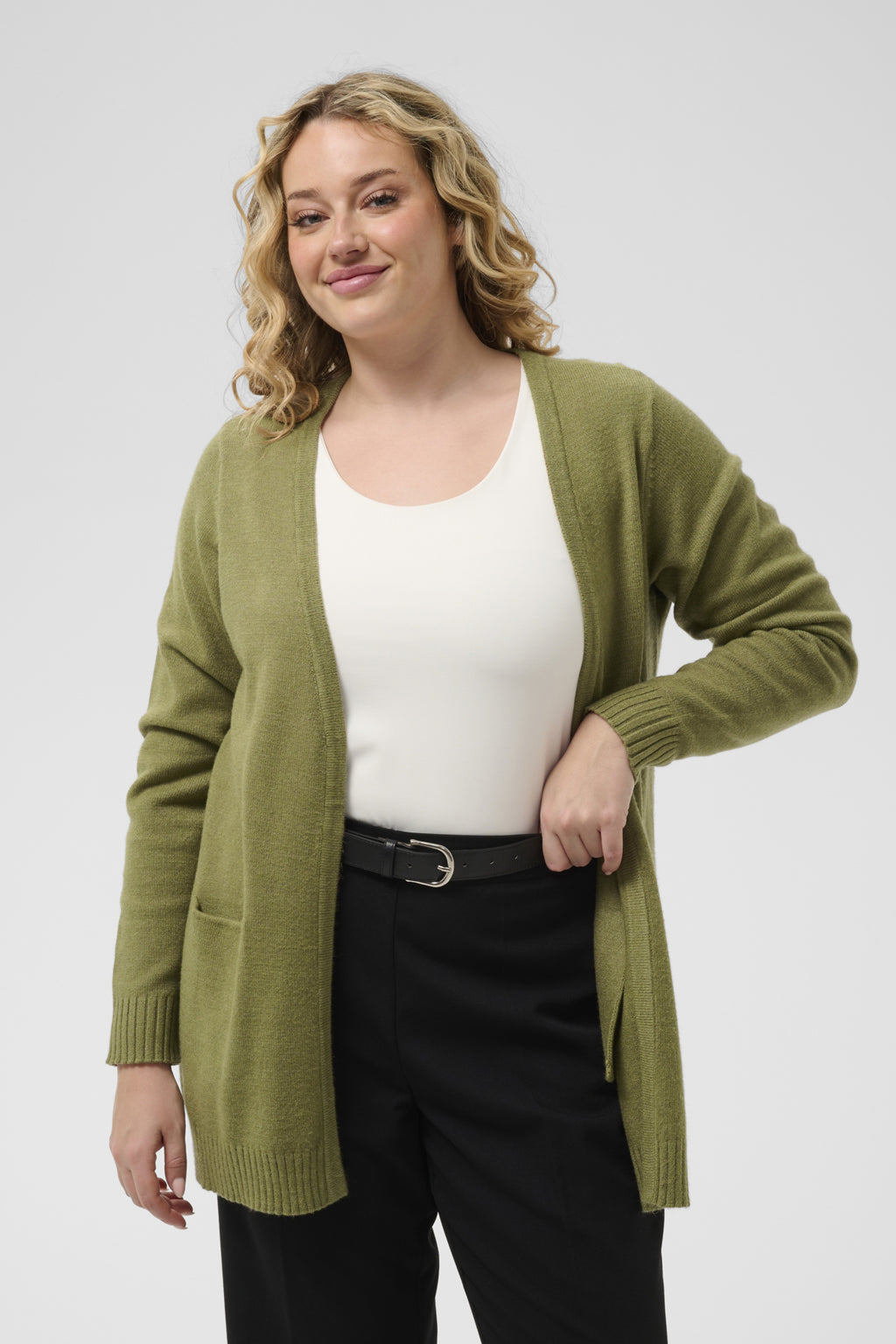 Cardigans groen Kaffe curve