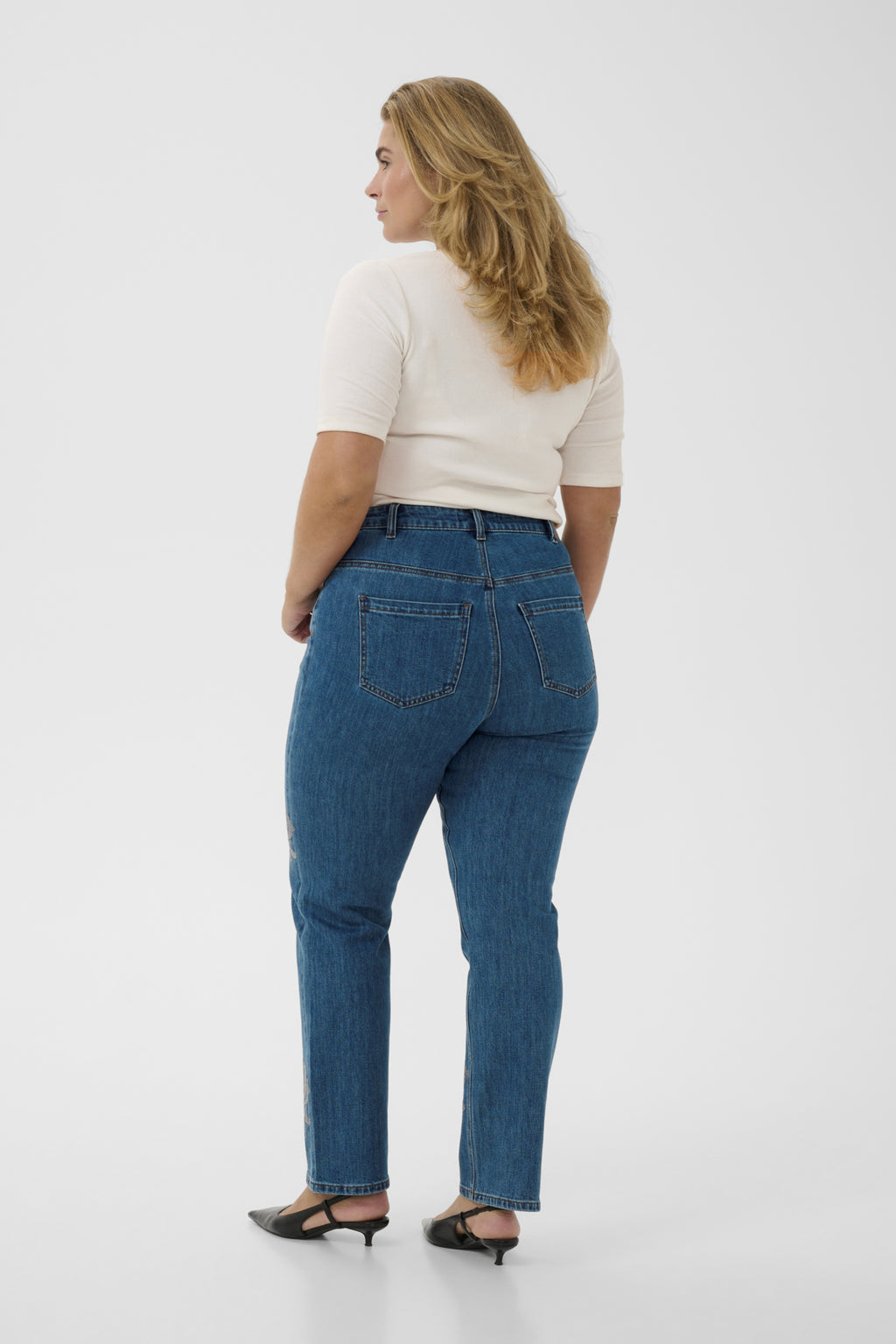Jeans blauw Kaffe curve