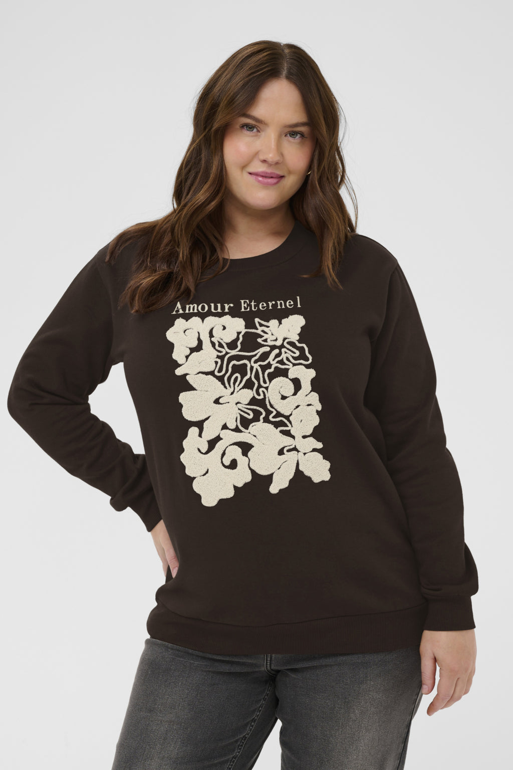 Sweaters bruin Kaffe curve