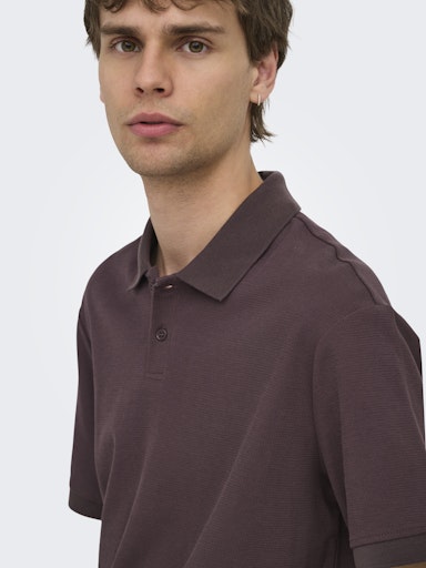 Polo's korte mouw paars ONLY&SONS