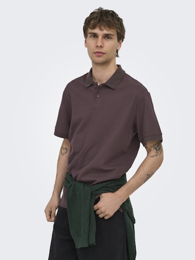 Polo's korte mouw paars ONLY&SONS