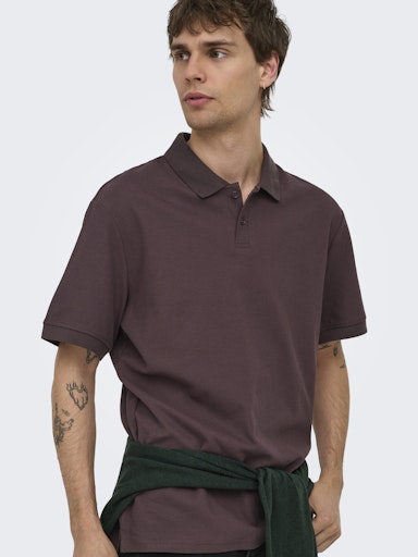 Polo's korte mouw paars ONLY&SONS