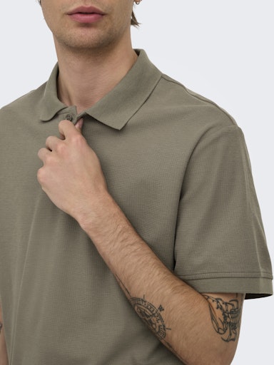 Polo's korte mouw bruin ONLY&SONS