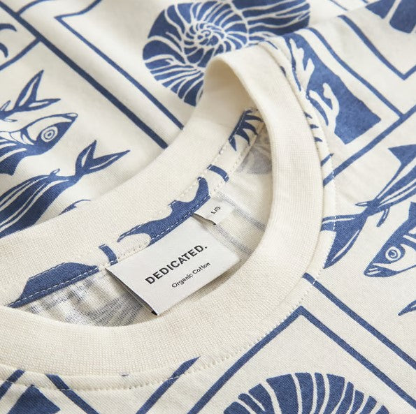 T-shirts korte mouw blauw Dedicated