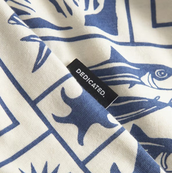 T-shirts korte mouw blauw Dedicated