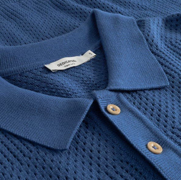 Polo's korte mouw blauw Dedicated
