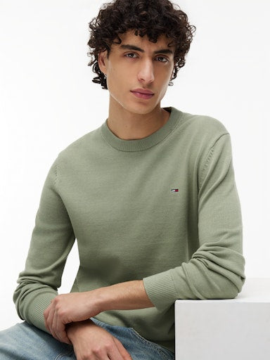 Pulls groen Tommy Jeans