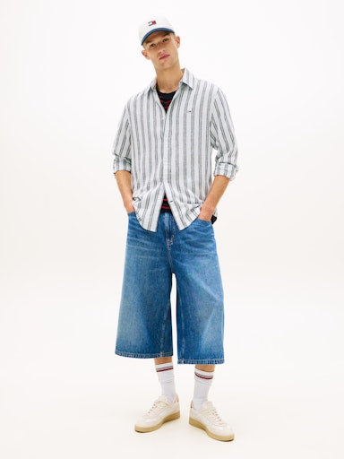 Hemden lange mouw blauw Tommy Jeans