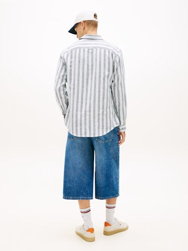 Hemden lange mouw blauw Tommy Jeans