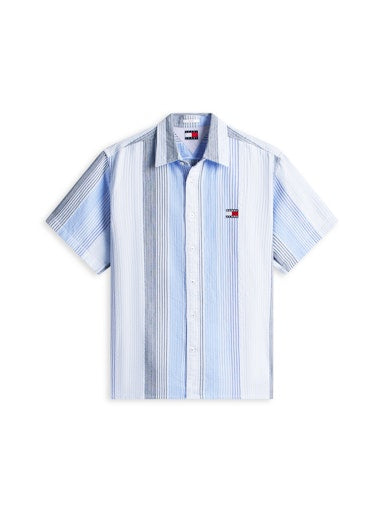 Hemden lange mouw blauw Tommy Jeans
