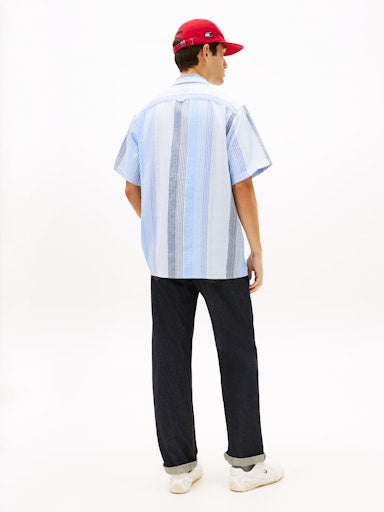 Hemden lange mouw blauw Tommy Jeans