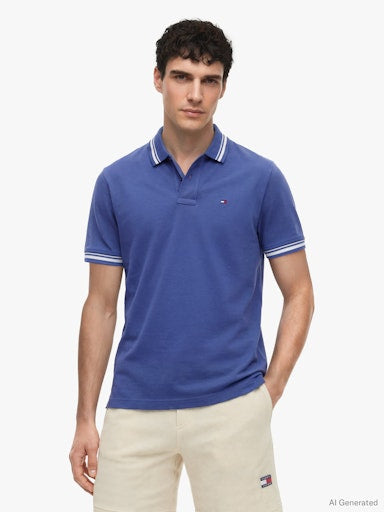 Polo's korte mouw blauw Tommy Jeans