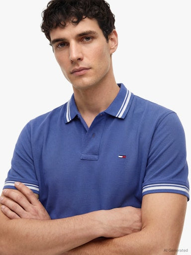 Polo's korte mouw blauw Tommy Jeans