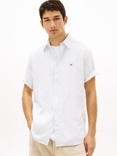 Hemden lange mouw blauw Tommy Jeans