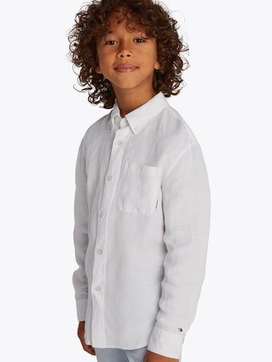 Hemden lange mouw wit Tommy Hilfiger
