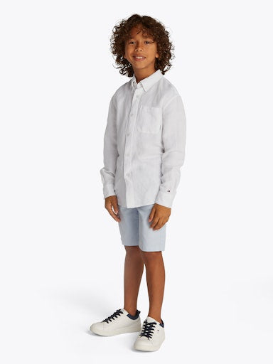 Hemden lange mouw wit Tommy Hilfiger